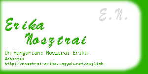 erika nosztrai business card